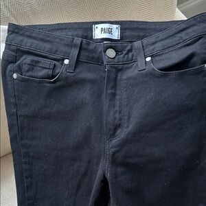 PAIGE Jet Black Skinny Jeans